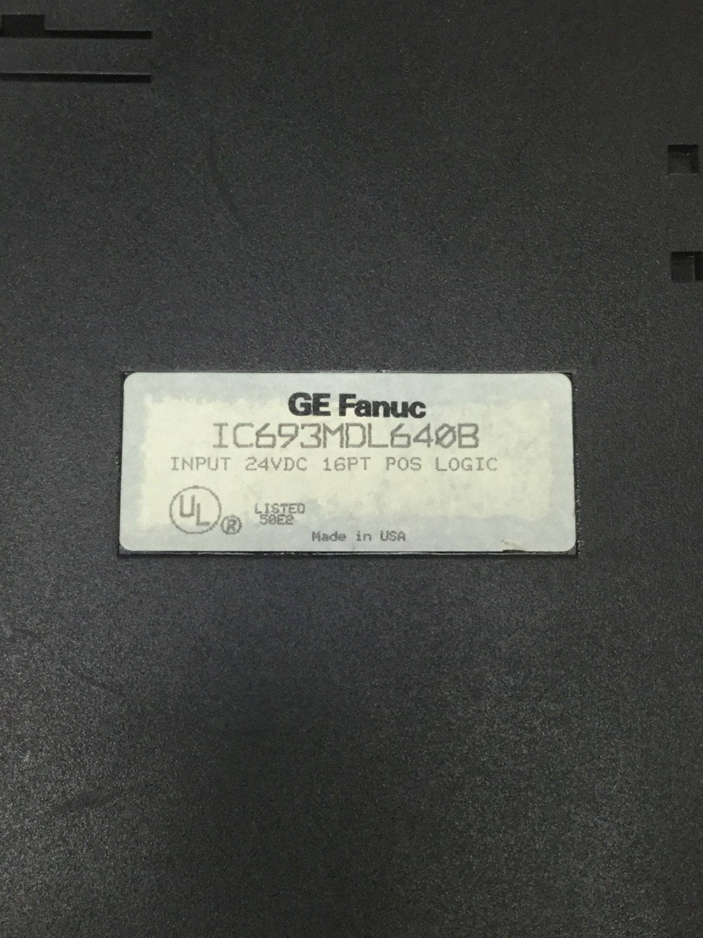 Used GE Fanuc IC693MDL640B Series 90-30 Input Module, 24VDC 16-Point Positive Logic