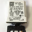 Used Square D JCK60V20 Ser B 9050 On Delay Timing Relay Input: 120VAC 0.05sec-999min