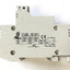 Used Lot of 3 ETI VLC10 Fuse Holders, 2-Pole, 600VAC 3W Max, 10 x 38, DIN Rail Mount