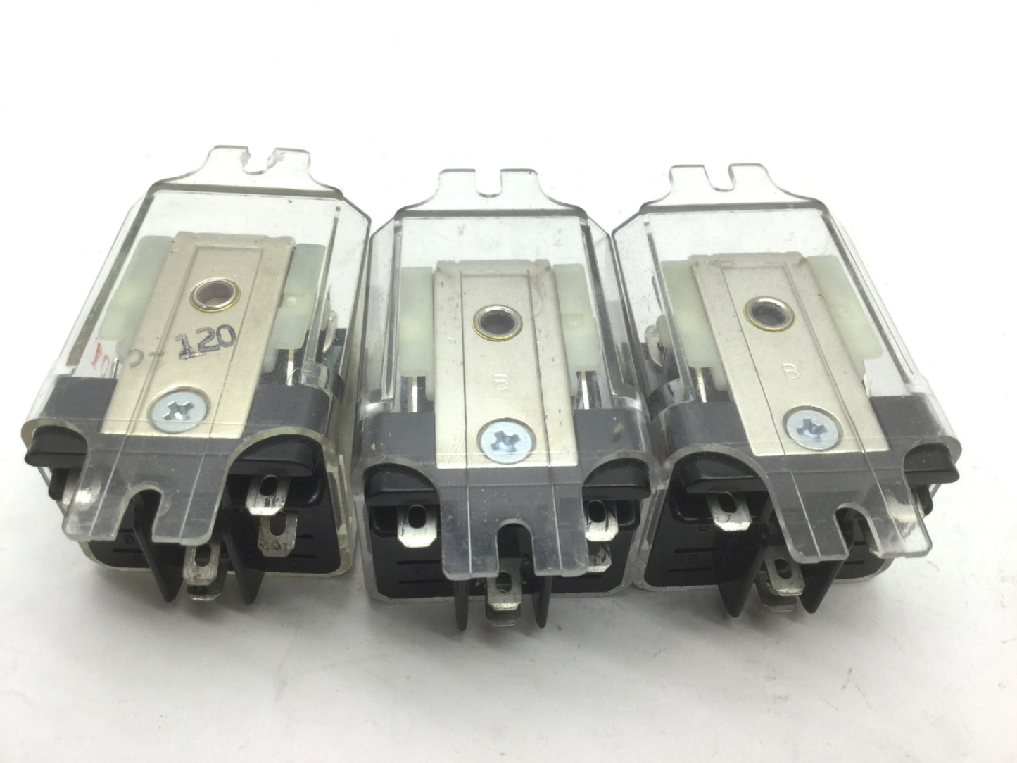 Used Lot of 3 Potter Brumfield KUP-5A55-120 Relay Coil 120VAC SPDT 10A