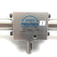 Used Bimba PT-006045-A1B1 Pneu-Turn Rotary Actuator, 45°, Bore: 9/16", Shaft: 1/4"