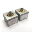 Used Lot of 2 Compact 34X14 Pneumatic Cylinder, Bore 0.75", Stroke 0.25", Ports 10-32
