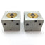 Used Lot of 2 Compact 34X14 Pneumatic Cylinder, Bore 0.75", Stroke 0.25", Ports 10-32