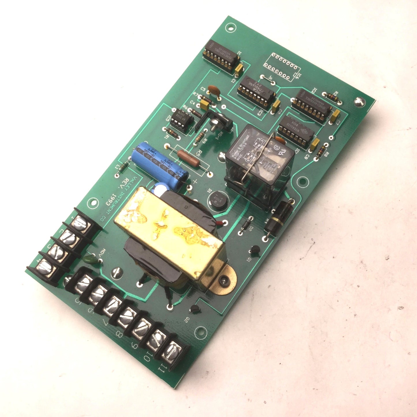 Used Valley Instrument Rev 1993 Circuit Board, With Stancor P-6134 Transformer