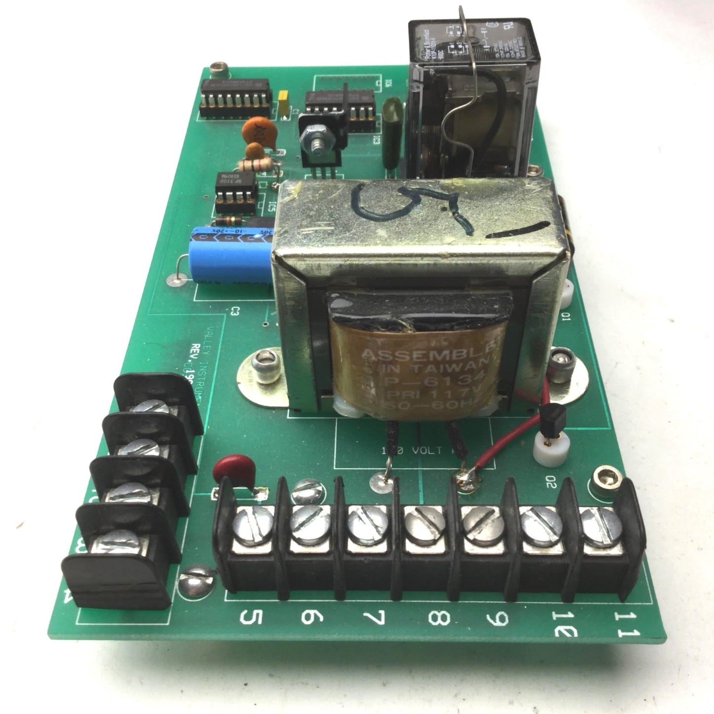 Used Valley Instrument Rev 1992 Circuit Board, With Stancor P-6134 Transformer