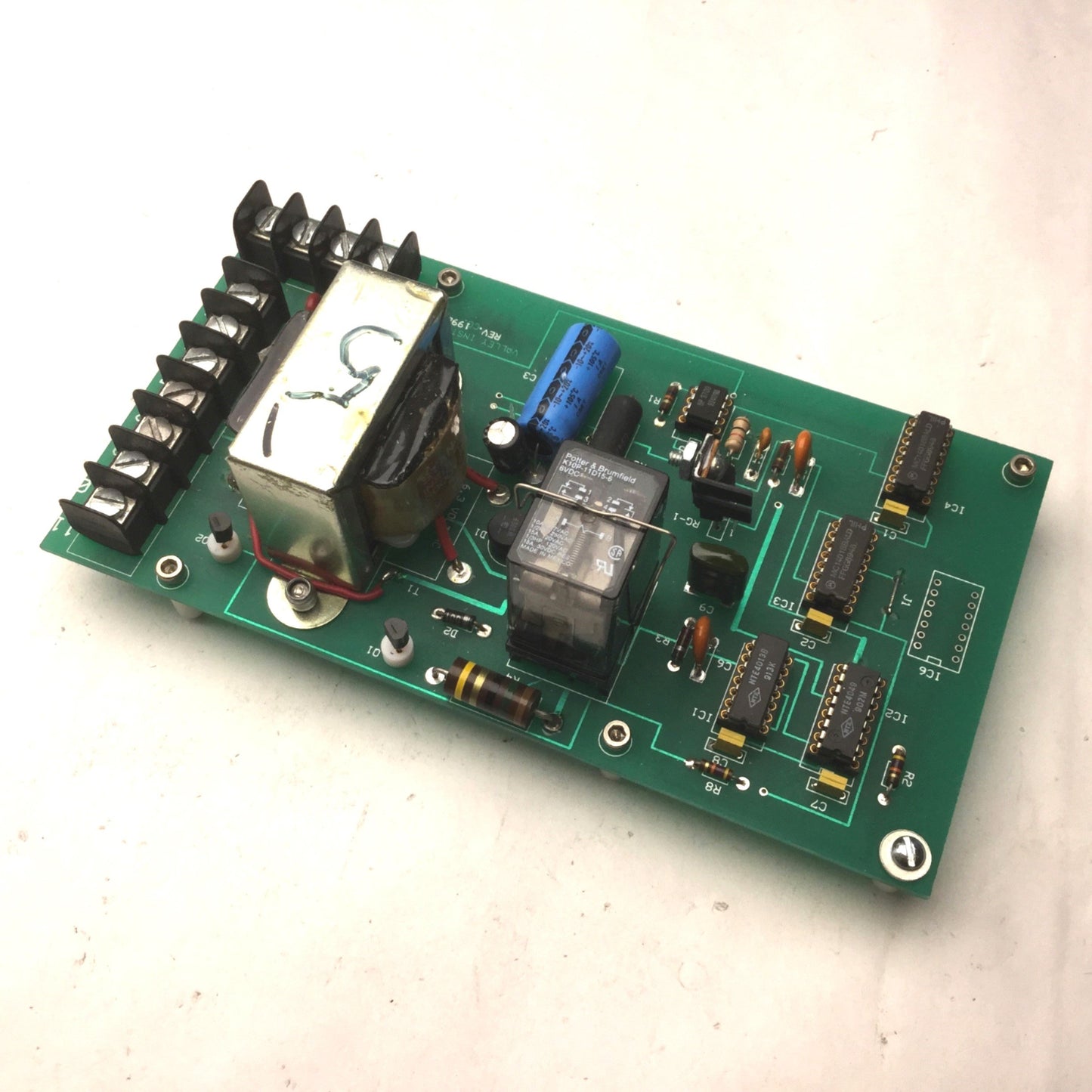 Used Valley Instrument Rev 1992 Circuit Board, With Stancor P-6134 Transformer