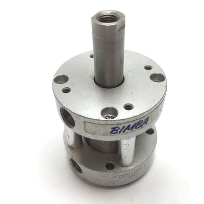 Used Bimba FOD-091 Pneumatic Cylinder, Double End Rod, Bore: 1.0625", Stroke: 1"
