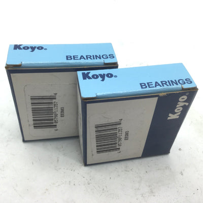 New Lot of 2 New Koyo EE0M3 Ball Bearing ID 1/8" OD 3/8" W 5/32"