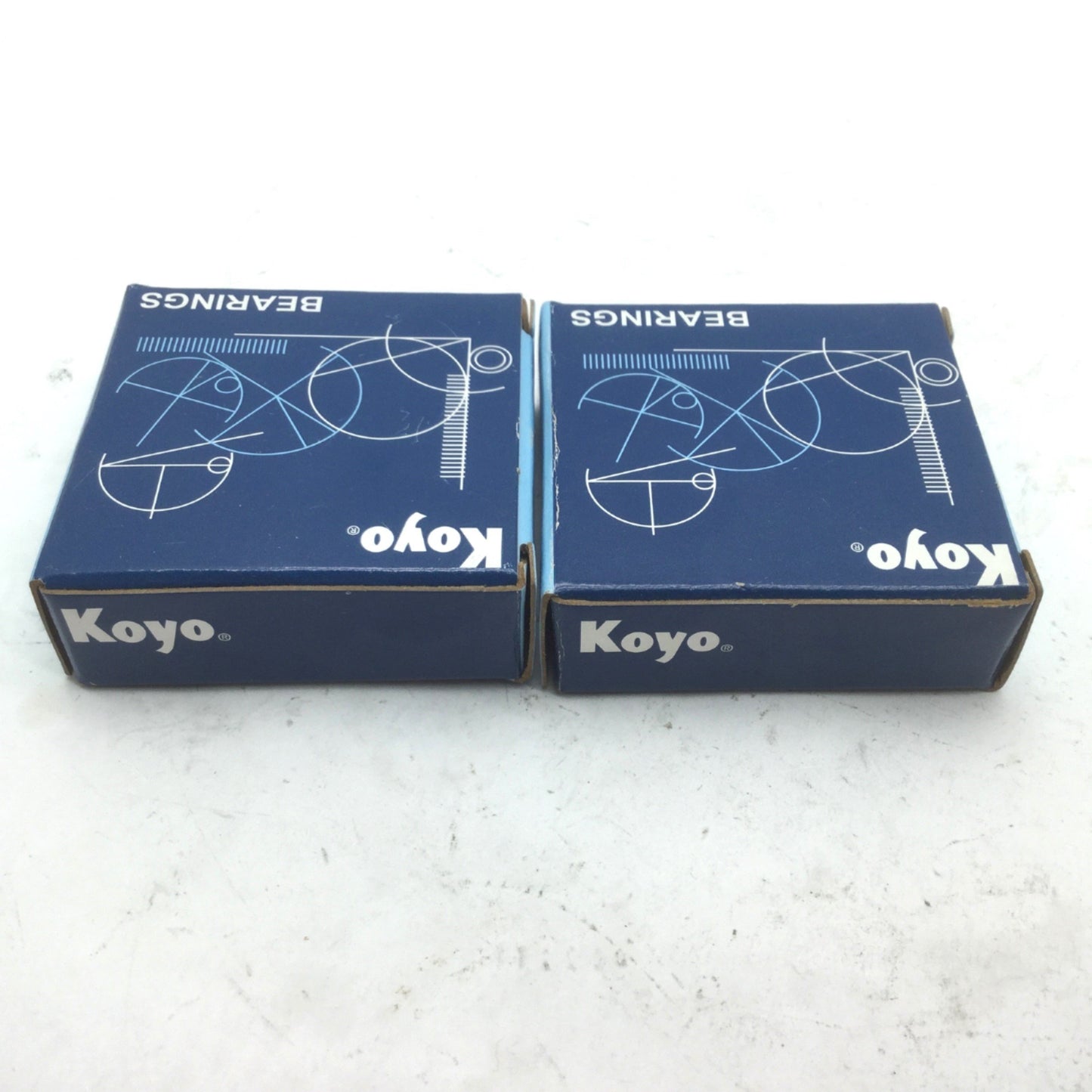 New Lot of 2 New Koyo EE0M3 Ball Bearing ID 1/8" OD 3/8" W 5/32"