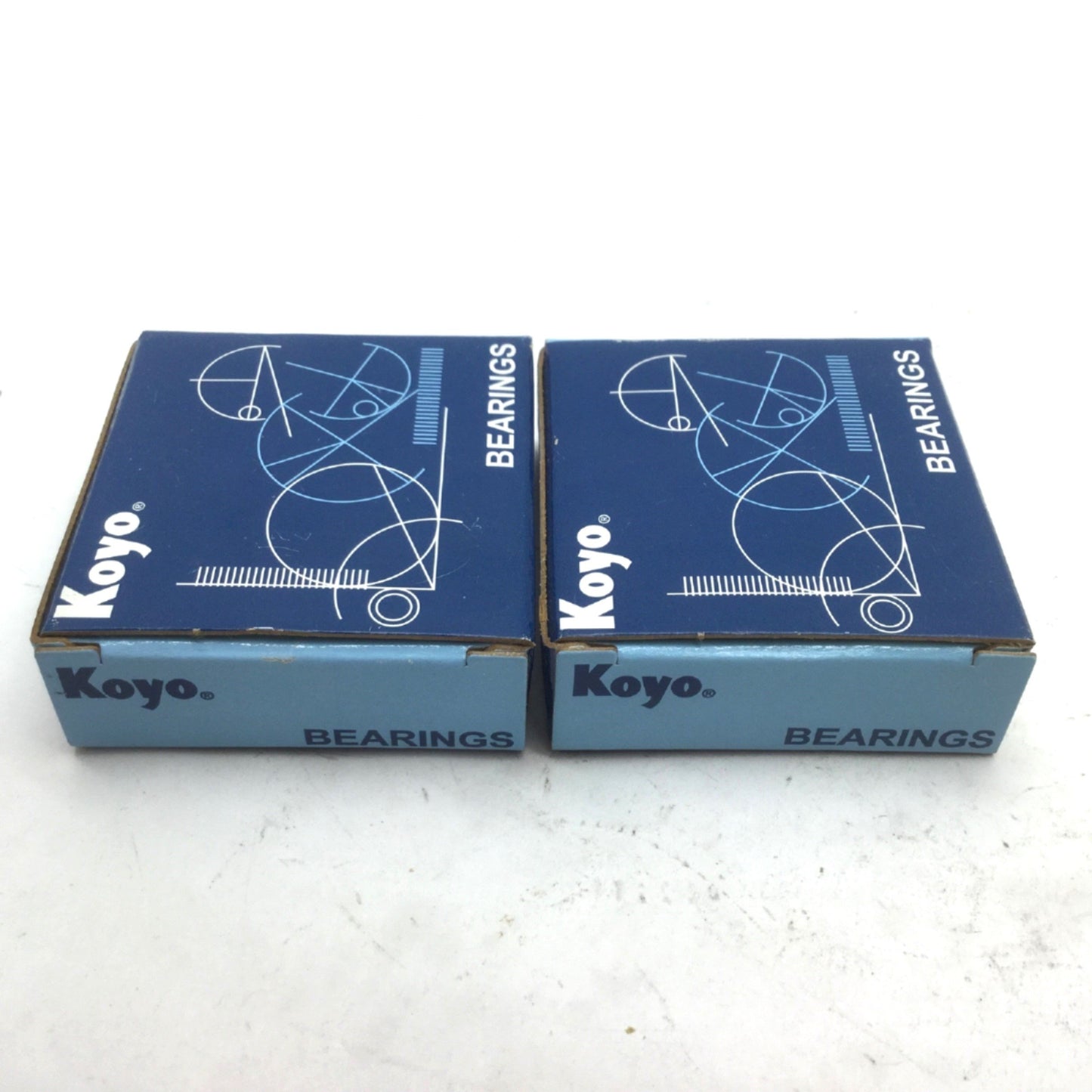 New Lot of 2 New Koyo EE0M3 Ball Bearing ID 1/8" OD 3/8" W 5/32"