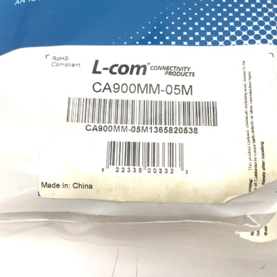 New L-COM CA900MM-05M 0.5 Meter 68-Pin HPDB68 Male to HPDB68 Male SCSI-3 Cable