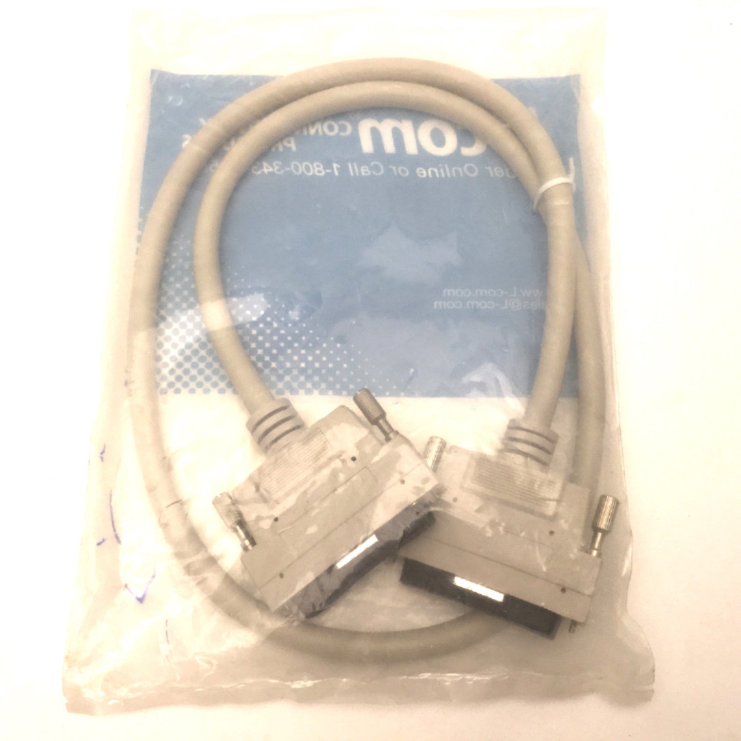 New L-COM CA900MM-1M 1 Meter 68-Pin HPDB68 Male to HPDB68 Male SCSI-3 Cable