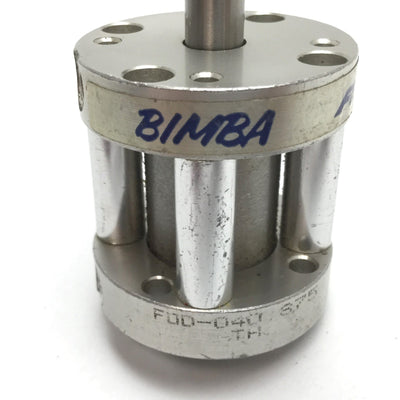 Used Bimba FOD-040.875 Pneumatic Cylinder, Double End Rod, Bore: 3/4", Stroke: 7/8"