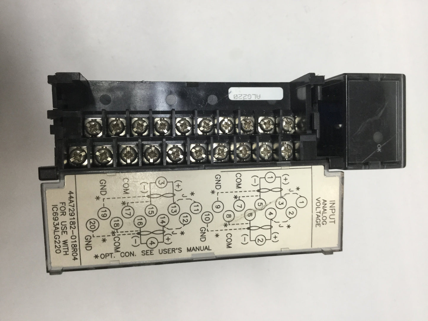 Used GE Fanuc IC693ALG220C PLC Analog Voltage Input Module, 4-Point, -10 to +10VDC