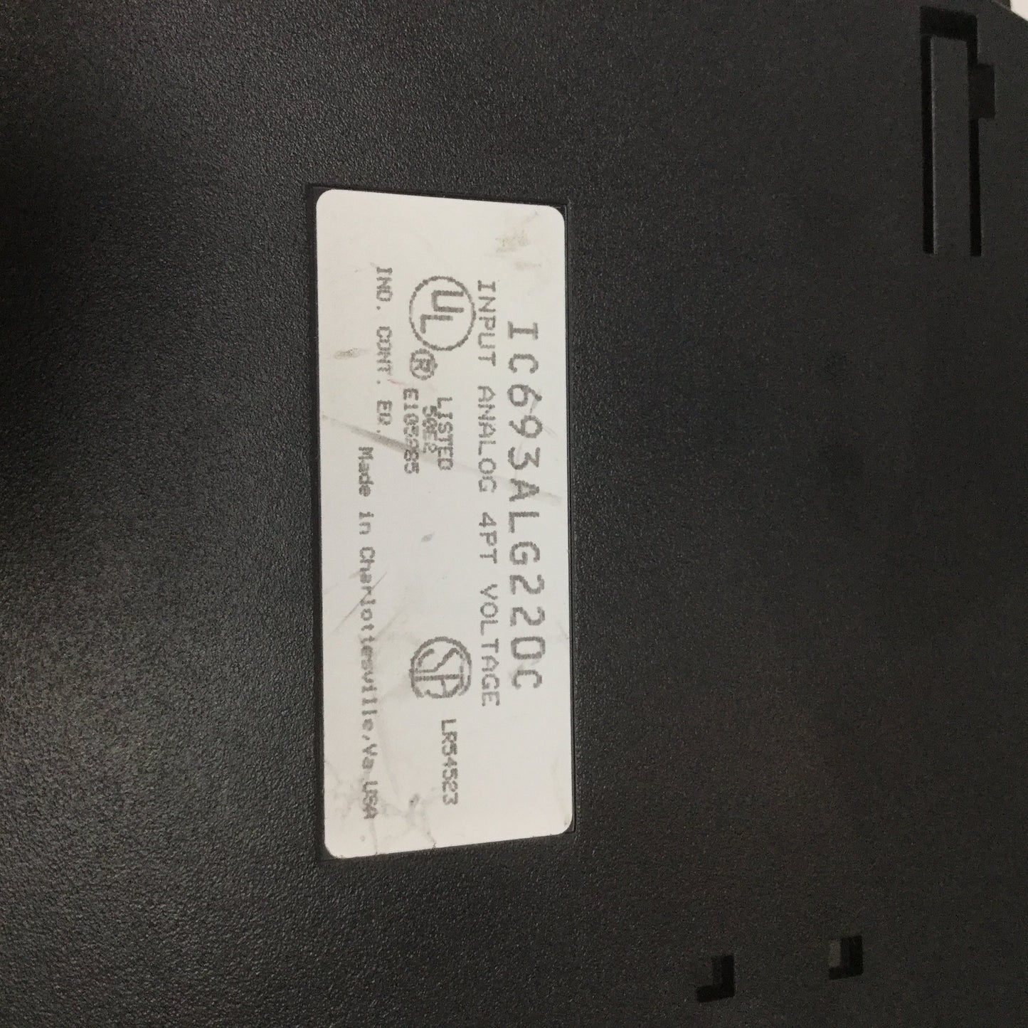 Used GE Fanuc IC693ALG220C PLC Analog Voltage Input Module, 4-Point, -10 to +10VDC