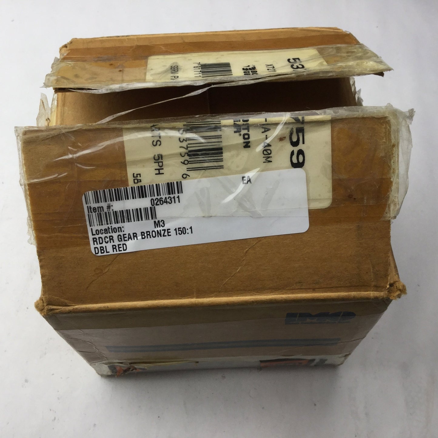 Used Boston Gear Z721-3A-40M Replacement RDCR Gear, DBL RED, Bronze, Ratio: 150:1