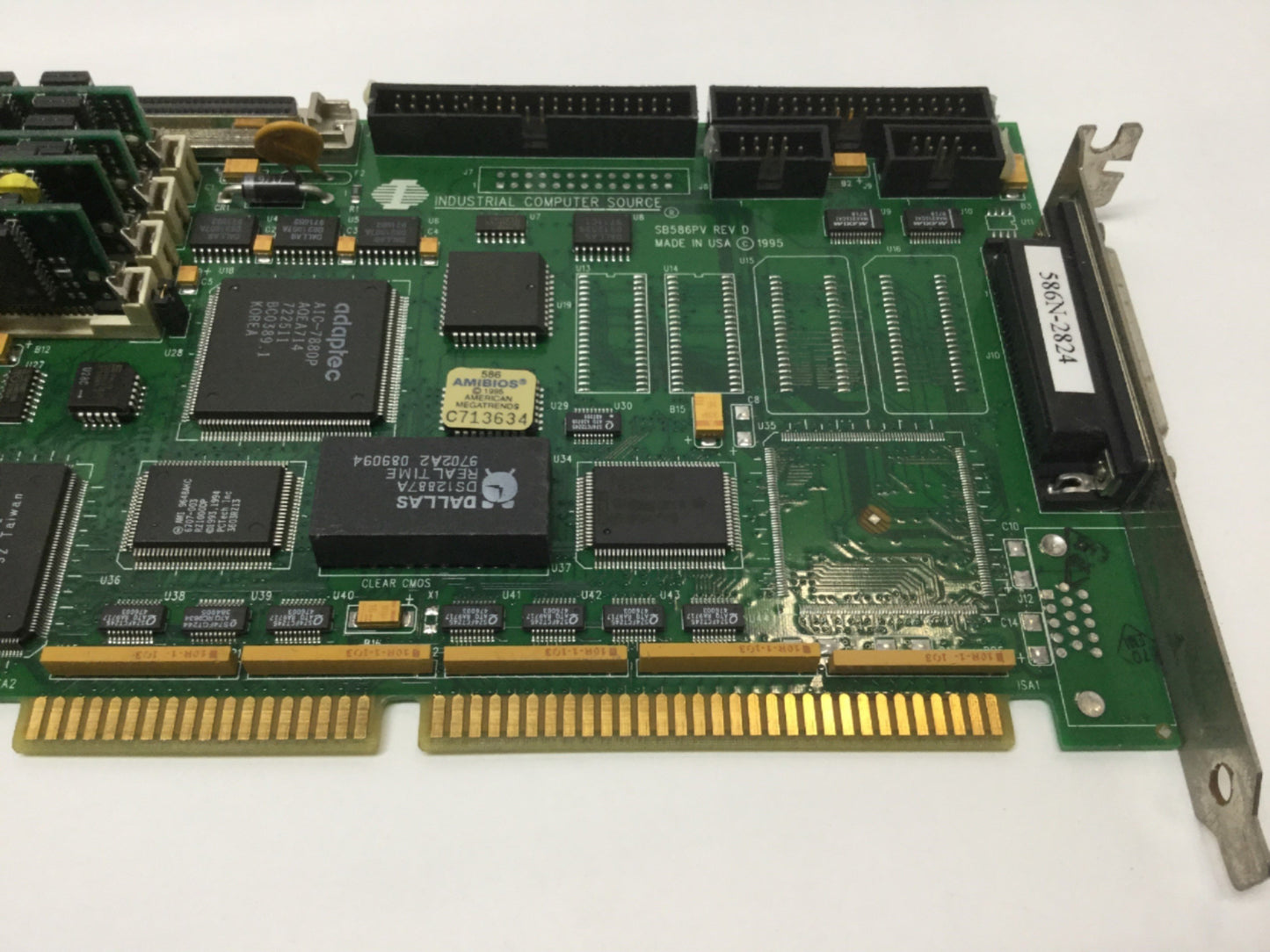 Used ICS SB586PV Single Board Computer PICMG1.0 PCI-ISA SCSI-2 P54CS 200MHz 80MB RAM
