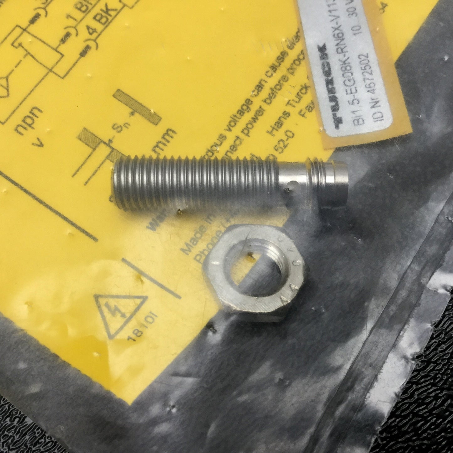 New TURCK Bi1,5-EG08K-RN6X-V1131 Threaded Barrel Inductive Proximity Sensor 10-30VDC