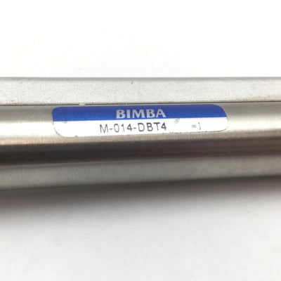 New – Open box Bimba M-014-DBT4 Pneumatic Cylinder, Bore: 0.4375", Stroke: 4", 10-32