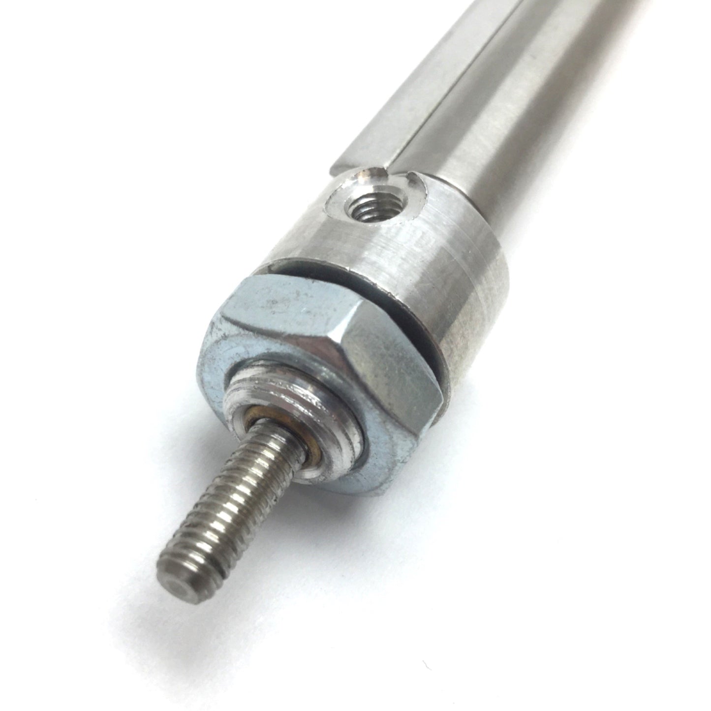 New – Open box Bimba M-014-DBT4 Pneumatic Cylinder, Bore: 0.4375", Stroke: 4", 10-32