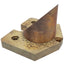 Used Kugler 15044 PF17950/7 Flat Copper Laser Mirror ø49.5mm 90° OFHC w/Cooling Plate