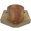 Used Kugler 15044 PF17950/7 Flat Copper Laser Mirror ø49.5mm 90° OFHC w/Cooling Plate