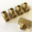 New – Open box Lot of 5 Solid Brass 3/8" FNPT x FNPT x MNPT Branch Tee Threaded Fittings