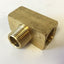 New – Open box Lot of 5 Solid Brass 3/8" FNPT x FNPT x MNPT Branch Tee Threaded Fittings