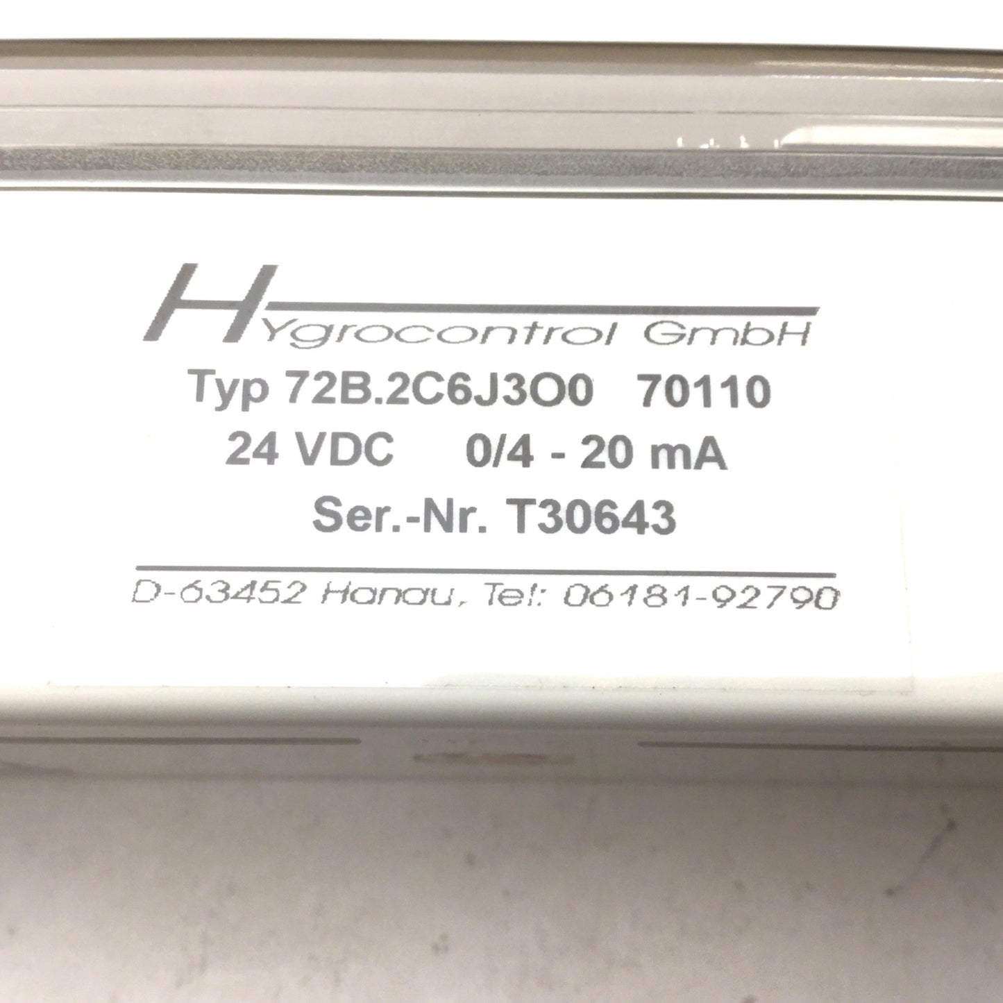 New – Open box New Hygrocontrol Typ 72.2C6J3O0 High Precision Humidity & Temp Transmitter 24VDC