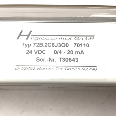 New – Open box New Hygrocontrol Typ 72.2C6J3O0 High Precision Humidity & Temp Transmitter 24VDC