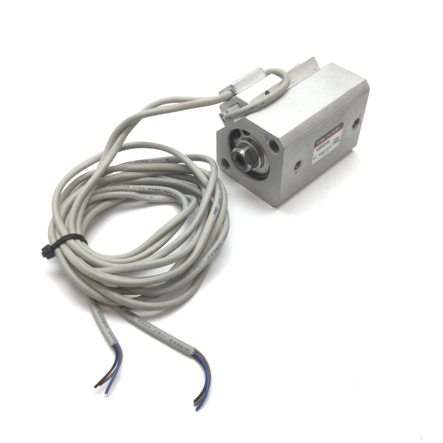 Used SMC NCDQ2A25-25D Pneumatic Cylinder, Bore: 25mm, Stroke: 25mm, With 2x Sensors