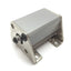 Used SMC NCDQ2A25-25D Pneumatic Cylinder, Bore: 25mm, Stroke: 25mm, With Mounts