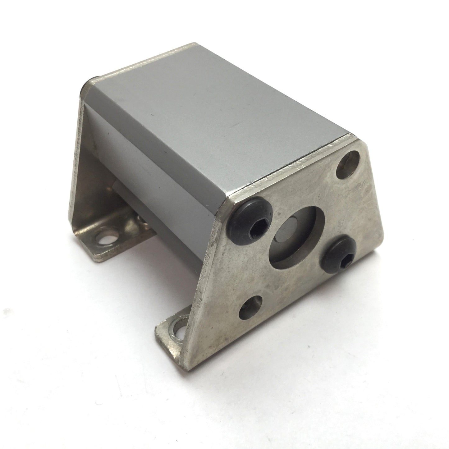 Used SMC NCDQ2A25-25D Pneumatic Cylinder, Bore: 25mm, Stroke: 25mm, With Mounts