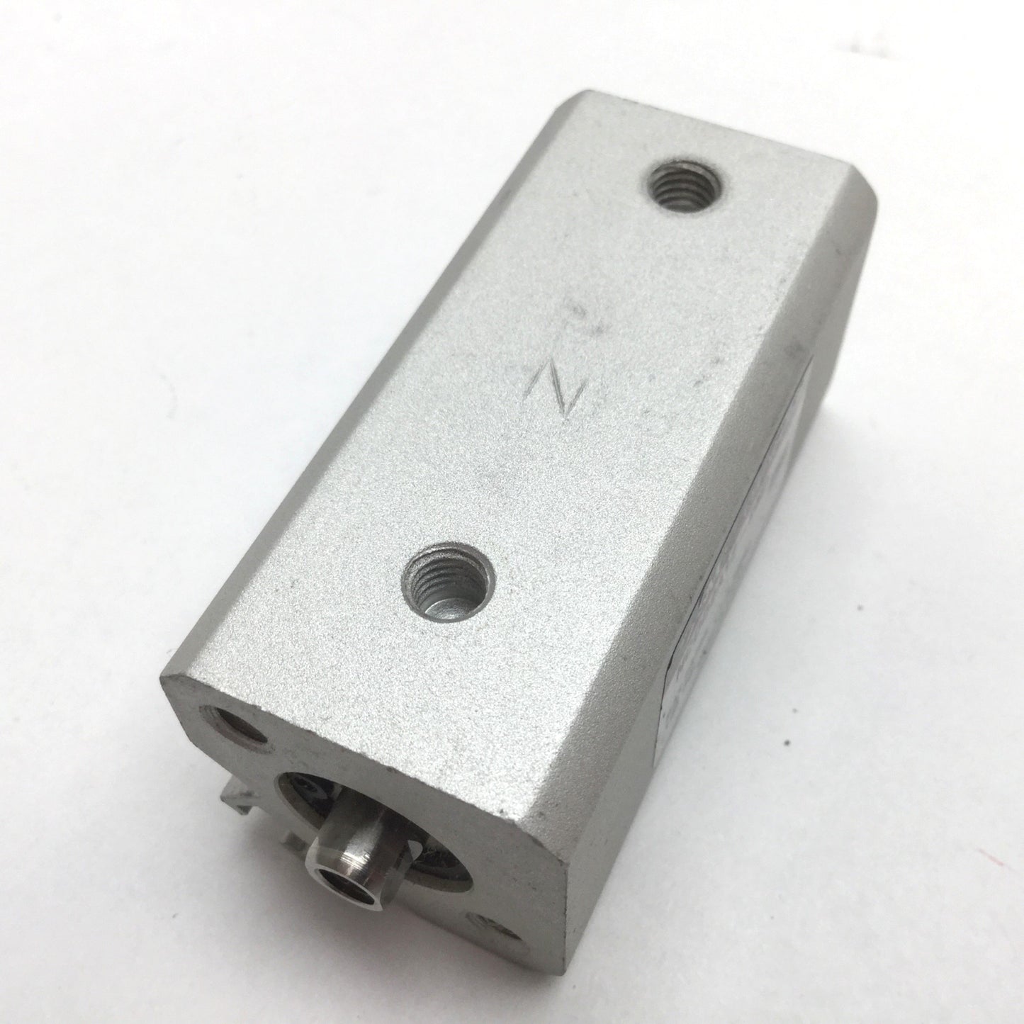 Used SMC NCDQ2A12-25D Pneumatic Cylinder, Bore: 12mm, Stroke: 25mm, Ports: M5x0.8