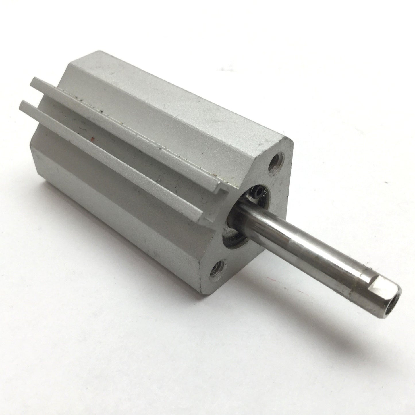 Used SMC NCDQ2A12-25D Pneumatic Cylinder, Bore: 12mm, Stroke: 25mm, Ports: M5x0.8