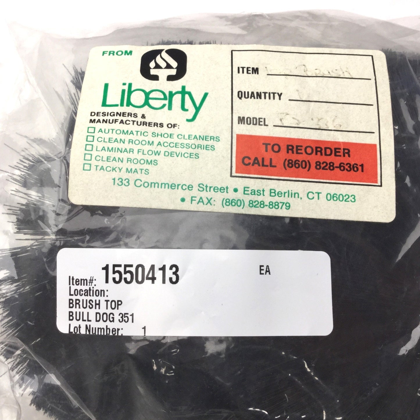 New Liberty FS 336 Replacement Top Brush For Bull Dog 351 Shoe Cleaner