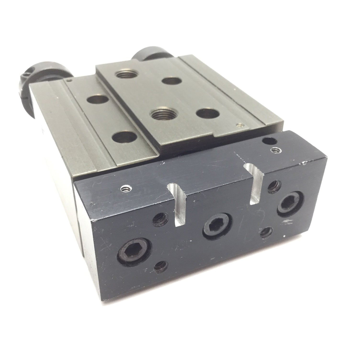 Used Phd SA042X1 Pneumatic Slide Cylinder, Stroke: 1", Bore: 0.75", Modified Actuator