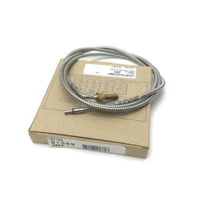 New Banner Engineering IAT15S Glass Fiber Optic Cable Threaded 90ø, 1.6mm Dia, 5Ft