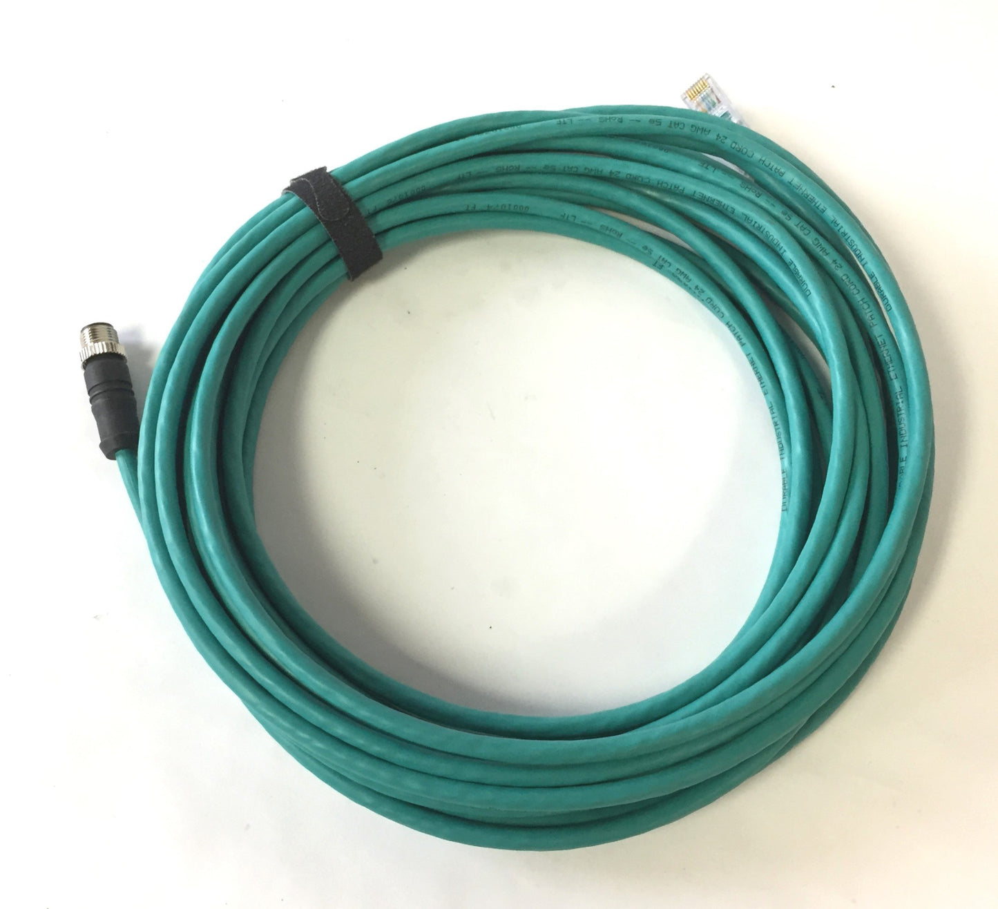 New – Open box Mencom MDE45P-8MP-RJ45-10M Ethernet Network Cordset, M12 Male Straight RJ45, 10M