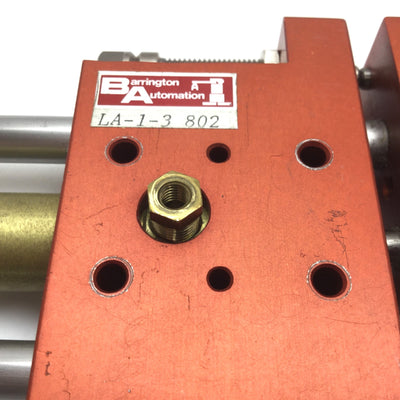 Used Barrington Automation LA-1-3 Linear Actuator, Bore: 9/16", Stroke: 3", 10-32