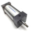 Used Mead DM-250X4.0000FFCF Pneumatic Cylinder, Bore 2.5", Stroke 4", Ports 1/4" NPT