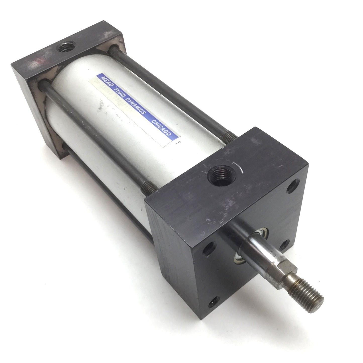 Used Mead DM-250X4.0000FFCF Pneumatic Cylinder, Bore 2.5", Stroke 4", Ports 1/4" NPT