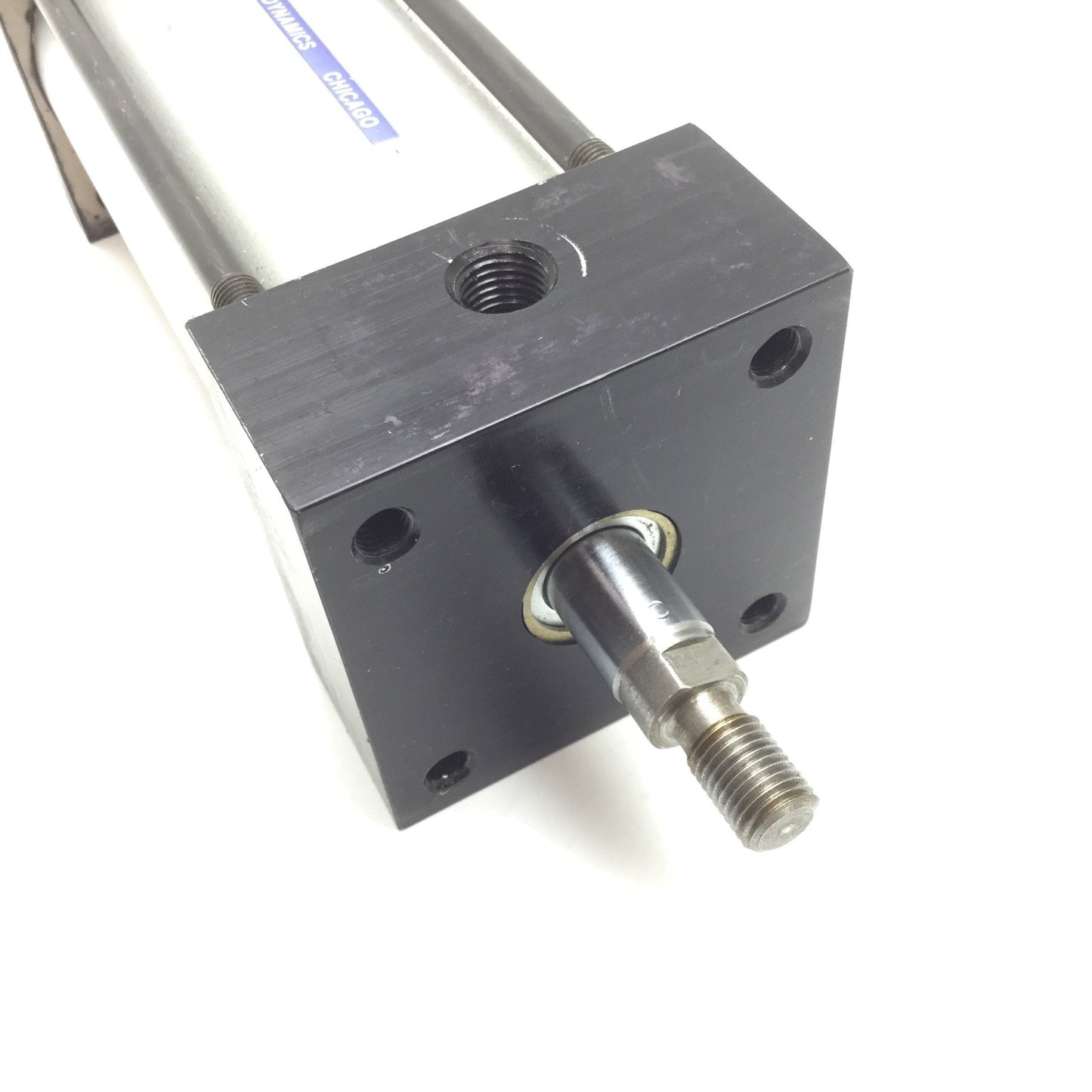 Used Mead DM-250X4.0000FFCF Pneumatic Cylinder, Bore 2.5", Stroke 4", Ports 1/4" NPT