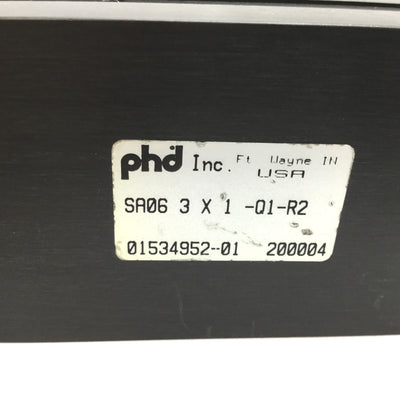New – Open box Phd SA063X1-Q1-R2 Pneumatic Slide Cylinder, Bore 1.25", Stroke 1", Port 1/8" NPT