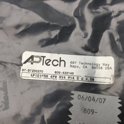 New APTECH AP1010SM 4PW MV4 MV4 0 0 4.08 Tied Diaphragm Regulator 2-100PSIG 4-Ports