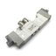Used SMC SY3320-5LOZ-N3 Solenoid Valve, 3-Position 5-Port, 24VDC, 0.2-0.7MPa, M5x0.8