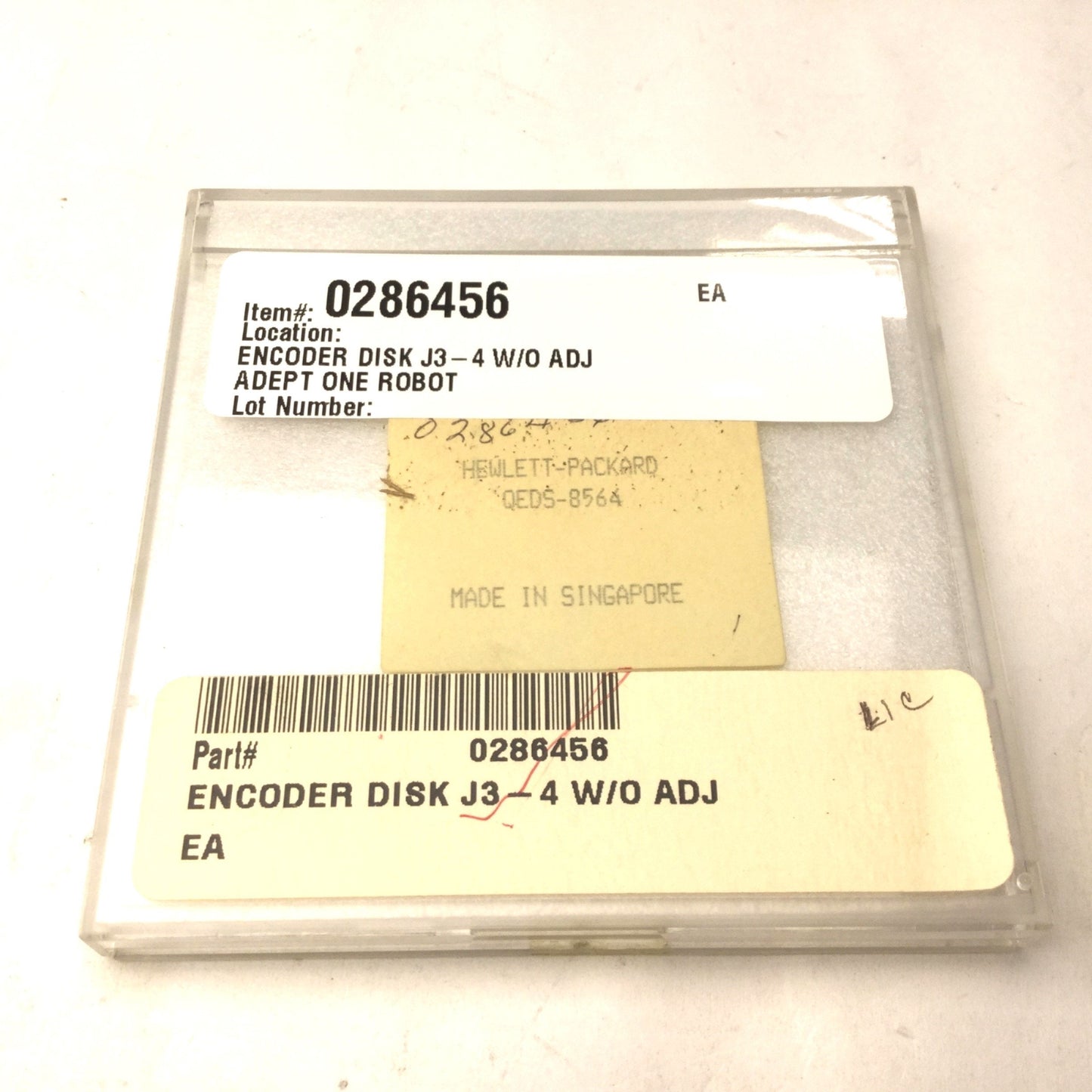 New Hewlett-Packard QEDS-8564 Encoder Disk, w/o Adjuster, HP-D1920-X