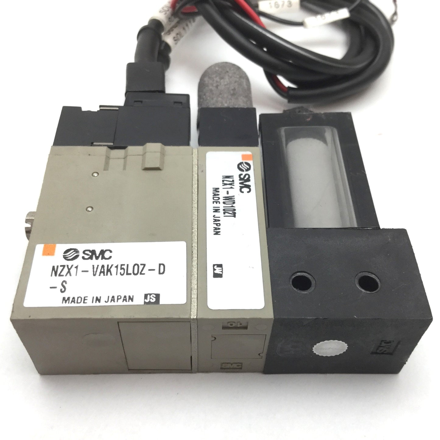 Used SMC NZX1-VAK15LOZ-D-S Vacuum Valve Solenoid Modular Sub-Assembly System 24VDC