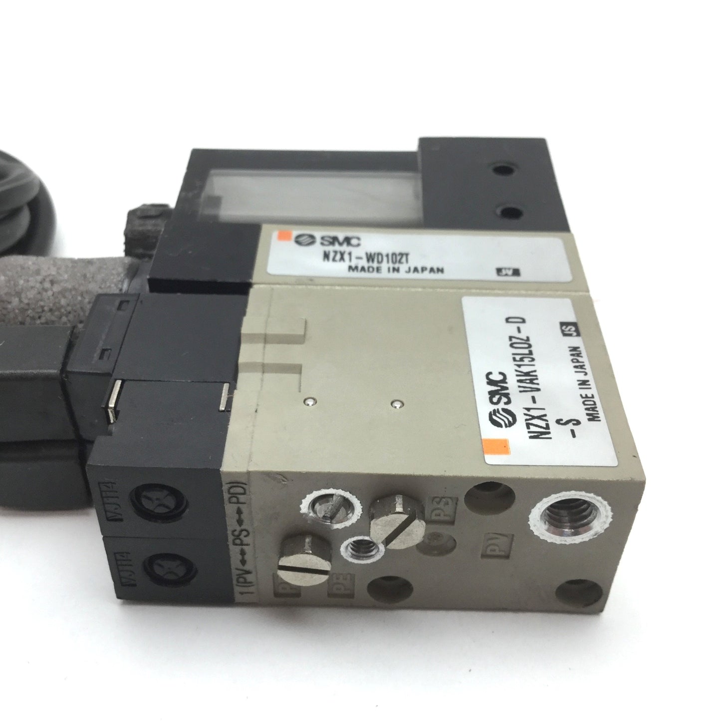 Used SMC NZX1-VAK15LOZ-D-S Vacuum Valve Solenoid Modular Sub-Assembly System 24VDC