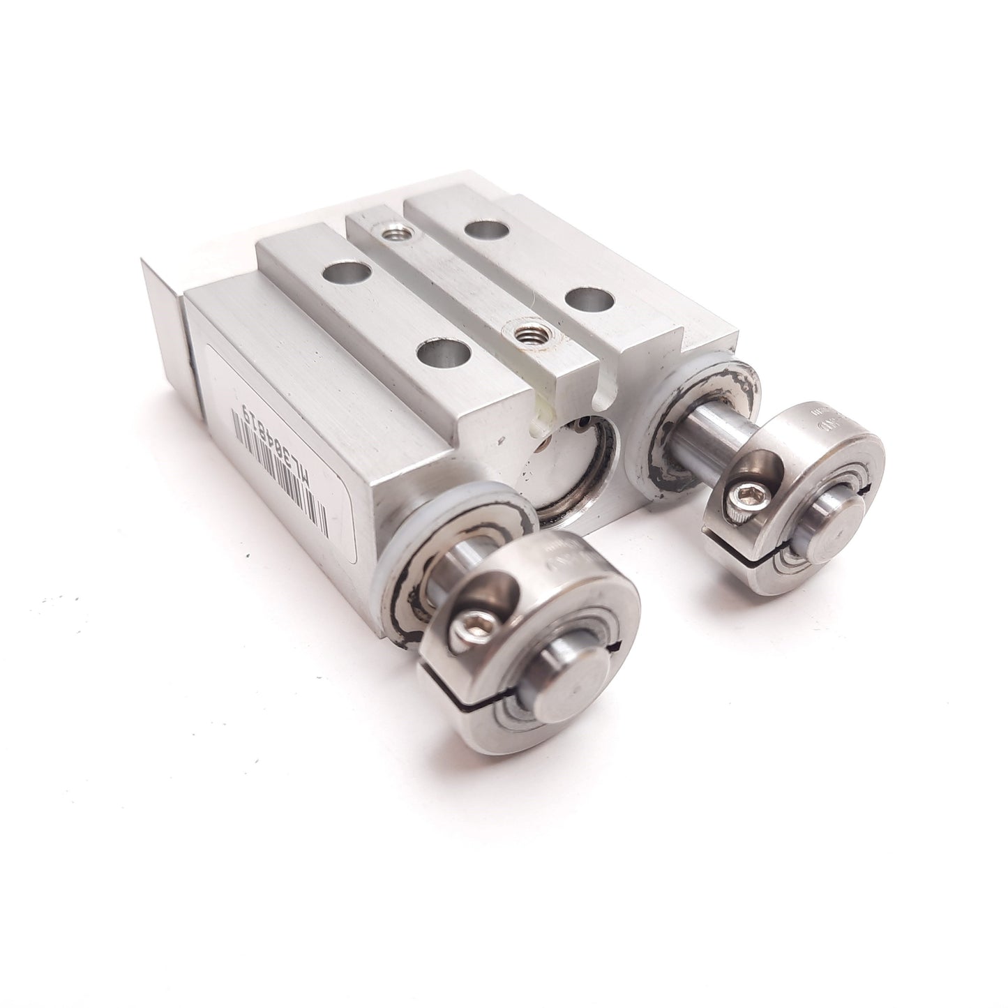 Used Phd ML304819 Pneumatic Guided Cylinder, Bore 5/8", Stroke 1/2", Ports 10-32